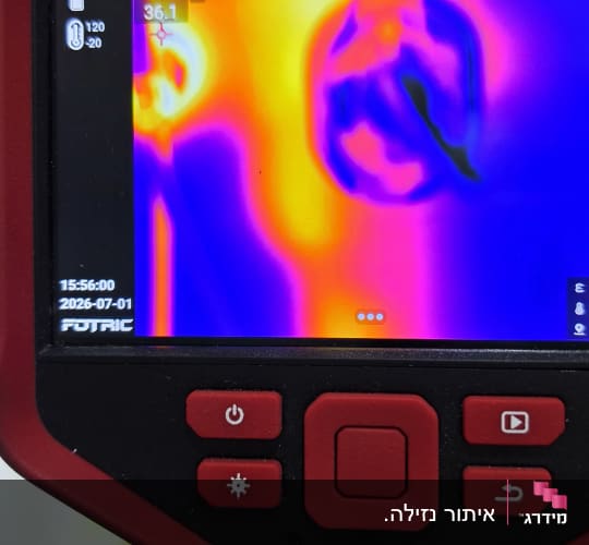 מד חום תרמי עם תצוגה צבעונית